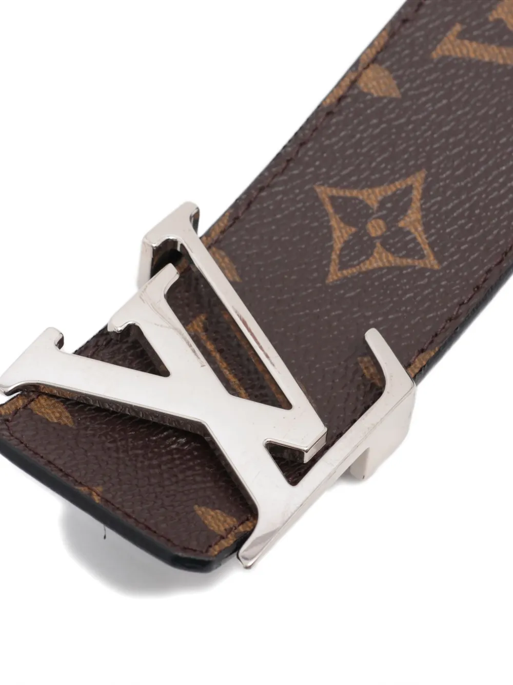 Pre-owned Louis Vuitton Lv-buckle Belt In Brown