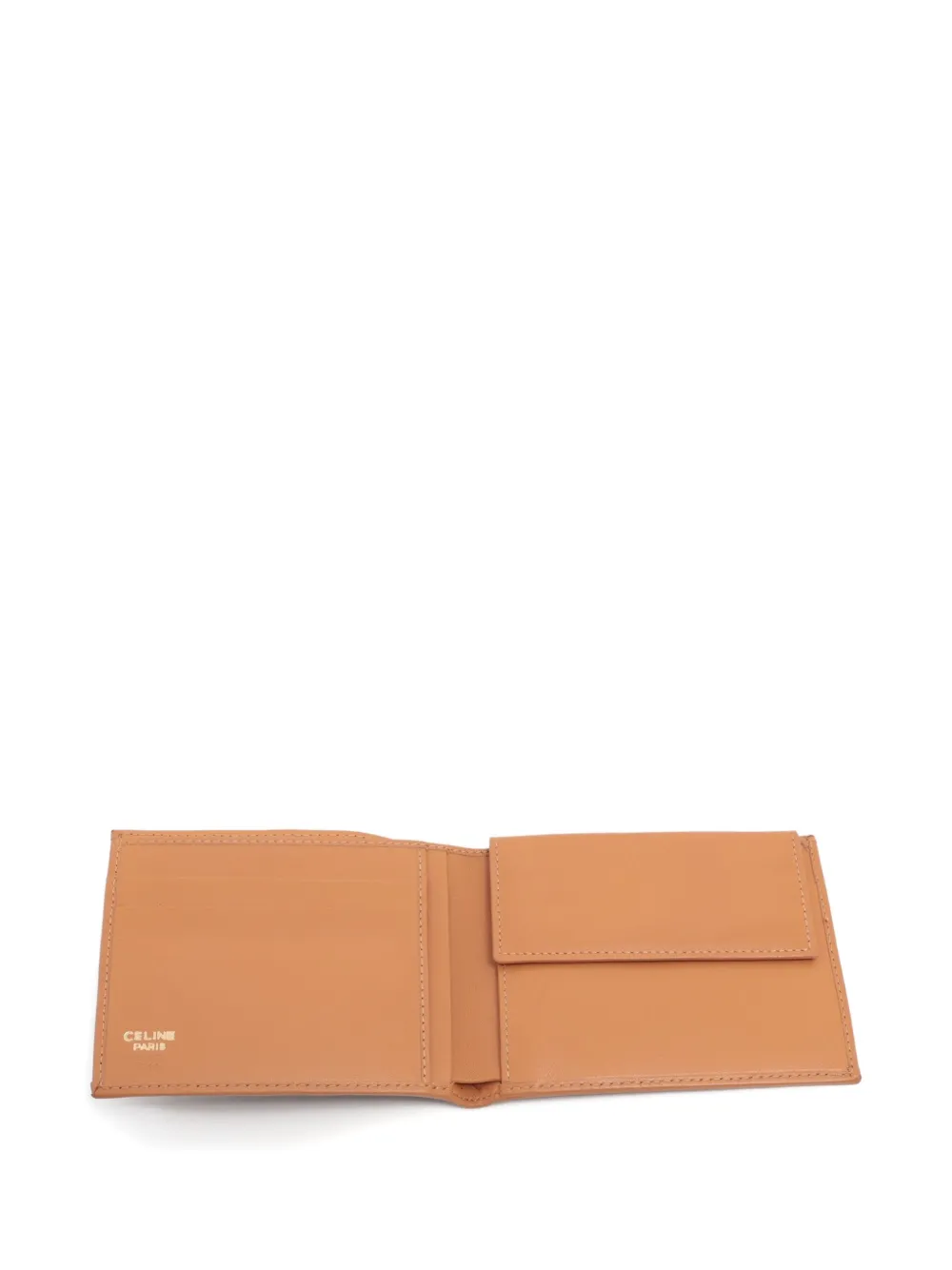 Pre-owned Celine Triomphe-print Wallet In Brown