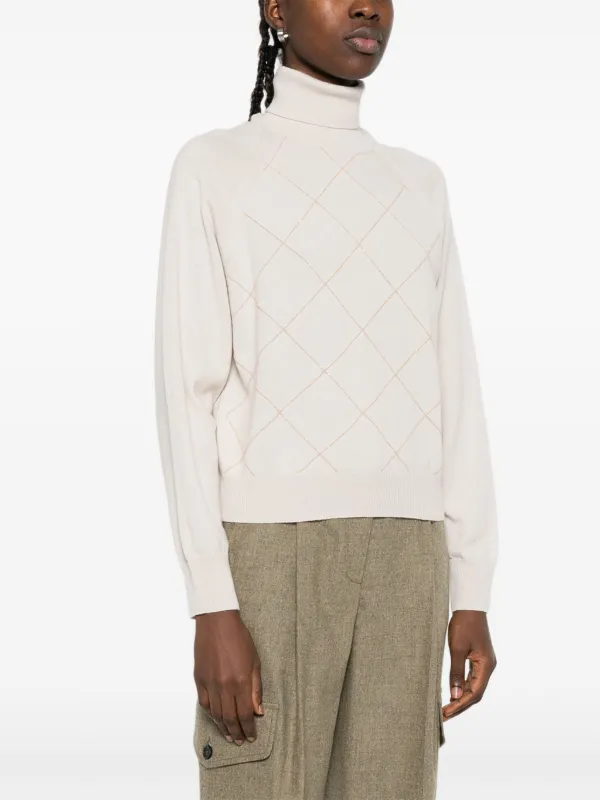 Peserico タートルネック セーター | ニュートラル | FARFETCH JP