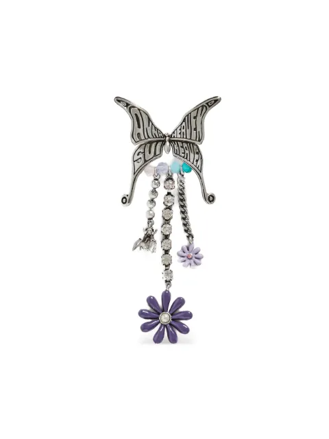 Marc Jacobs butterfly chain flower earrings