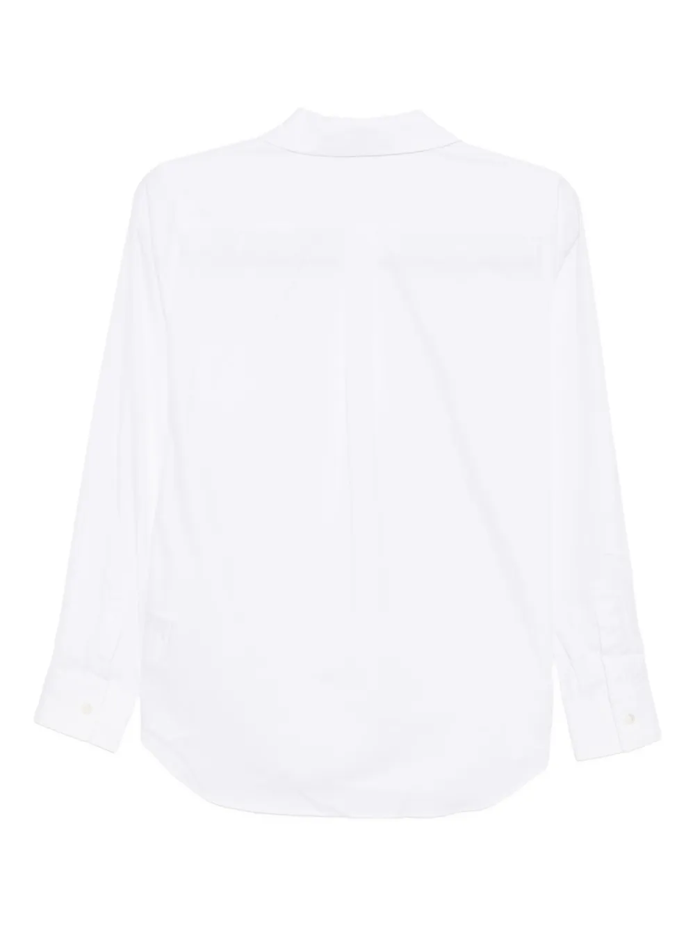 Comme Des Garçons Round-collar Shirt In White