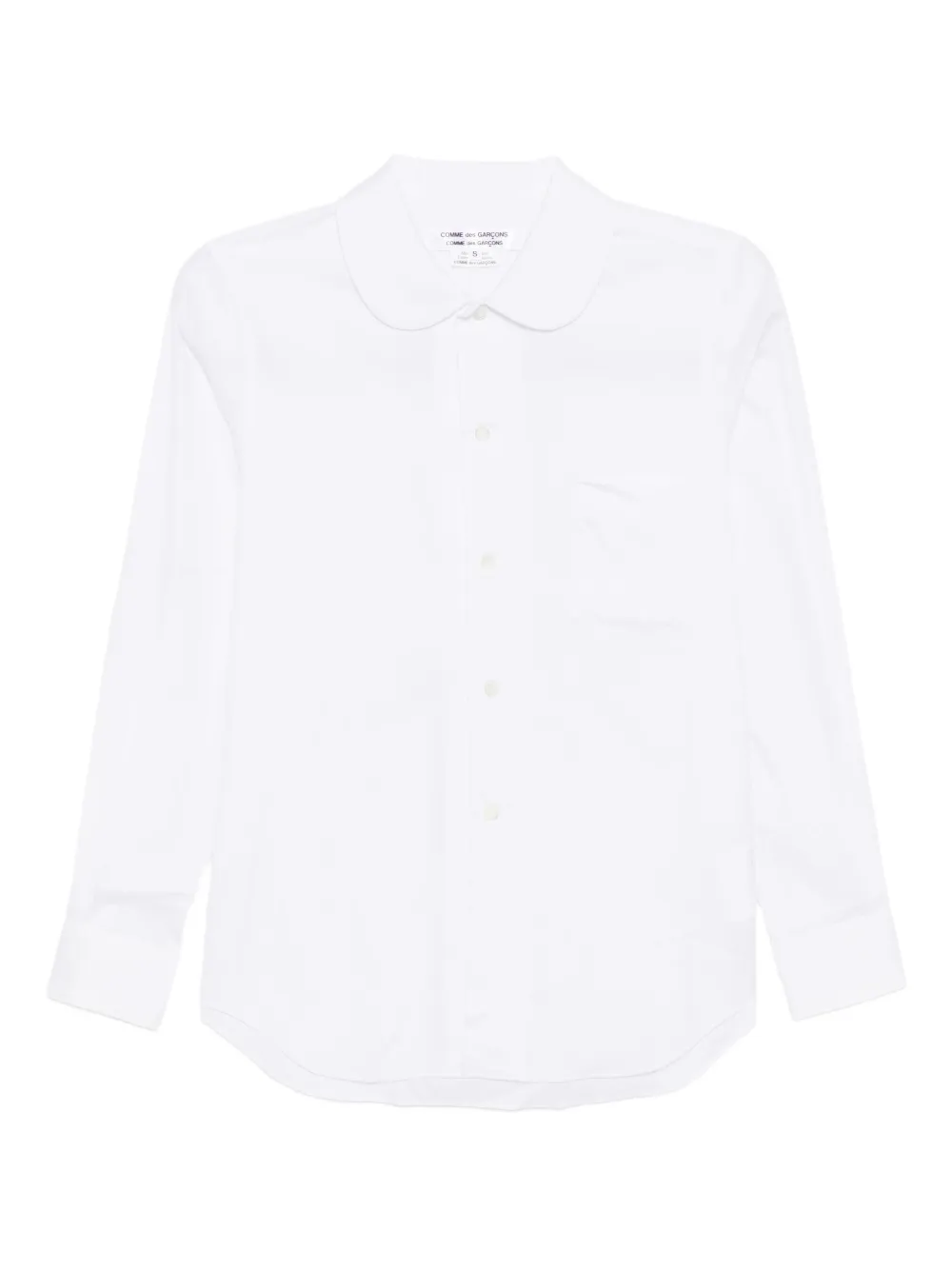 Comme Des Garçons Comme Des Garçons round-collar shirt - Bianco