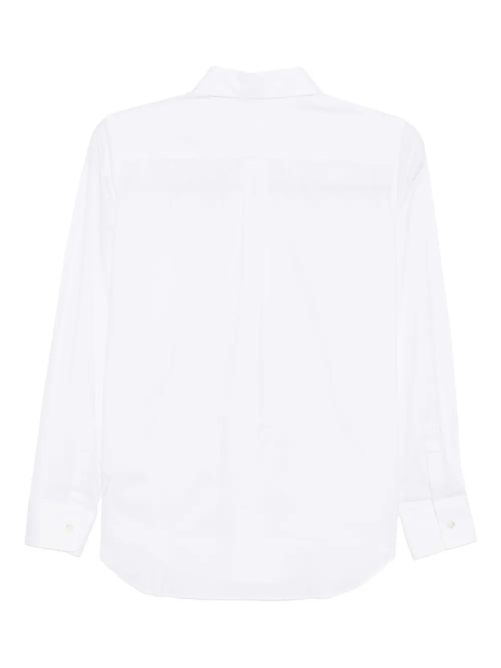 Comme Des Garçons Cotton Shirt In White