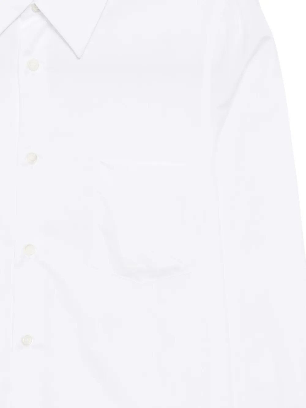 Comme Des Garçons Cotton Shirt In White