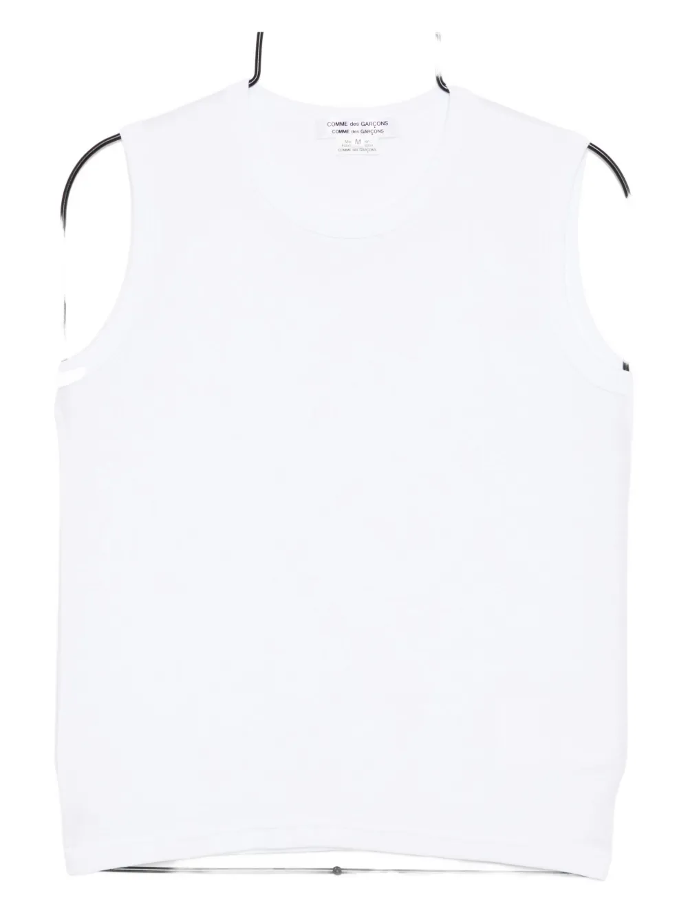 Comme Des Garçons Cotton Tank In White