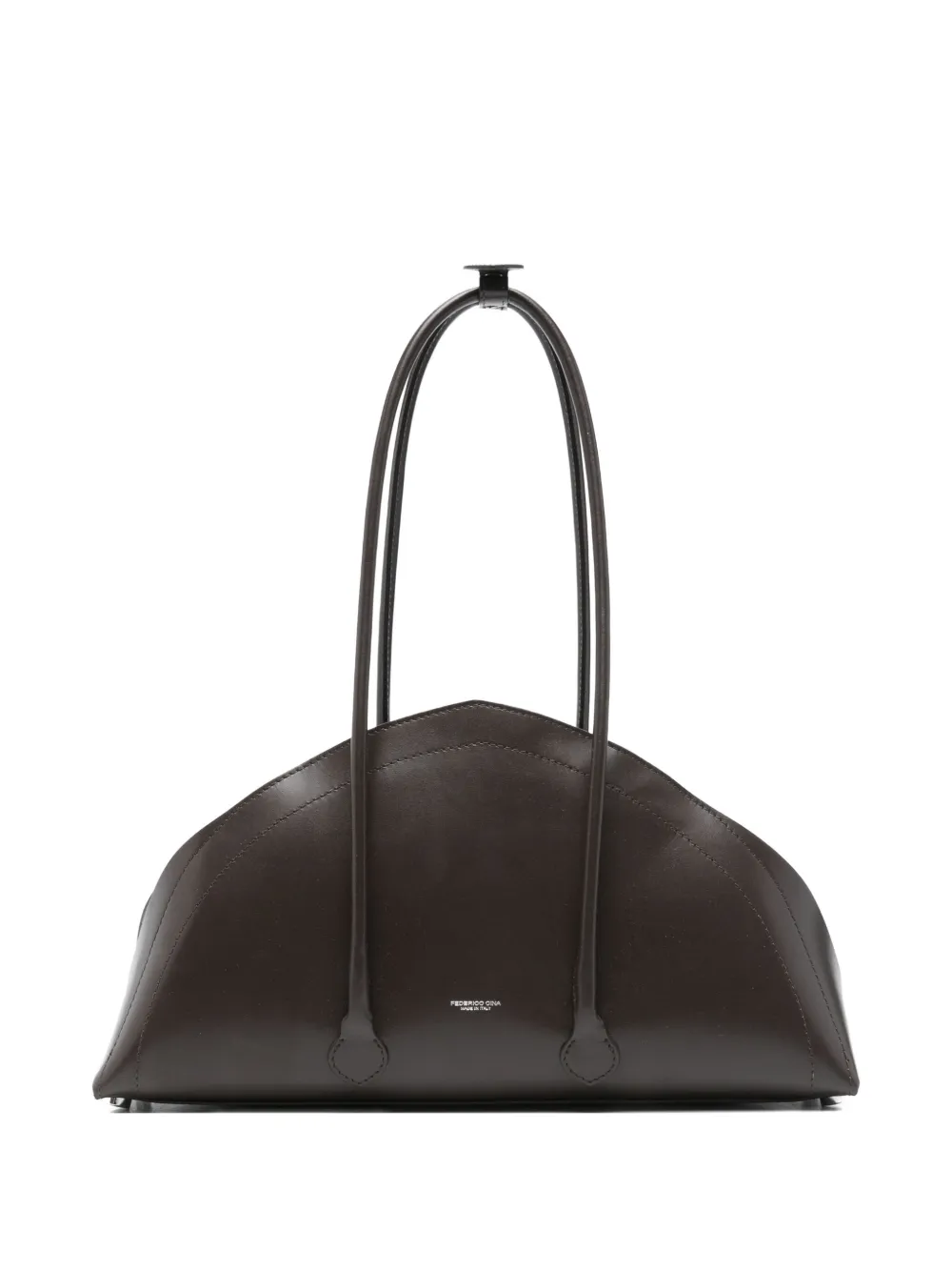FEDERICO CINA curved shoulder bag | Brown | Image 1
