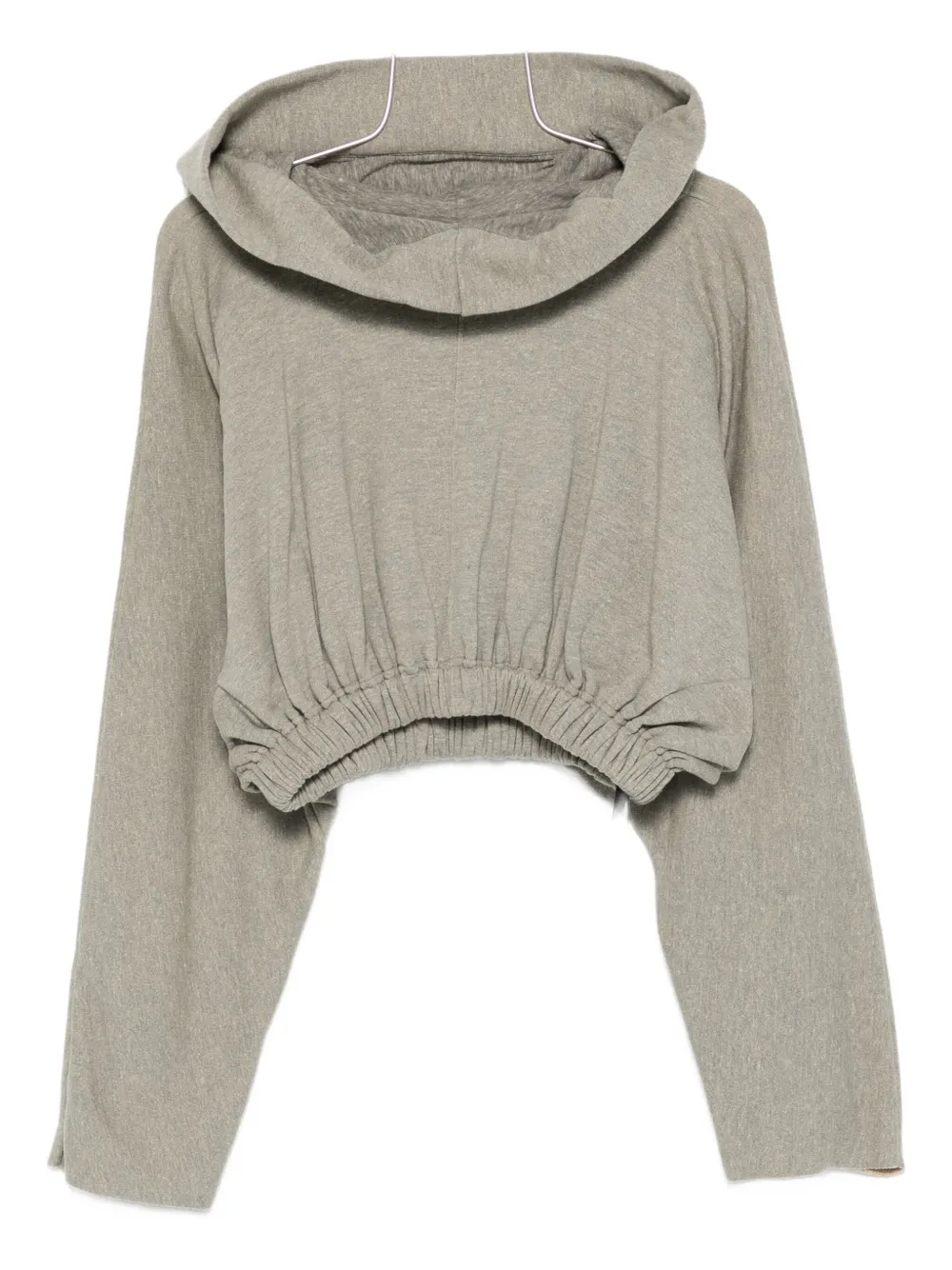 Rick Owens Drkshdw Drawstring Hoodie In Gray