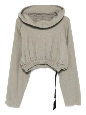 Rick Owens DRKSHDW クロップド パーカー | ブラウン | FARFETCH JP