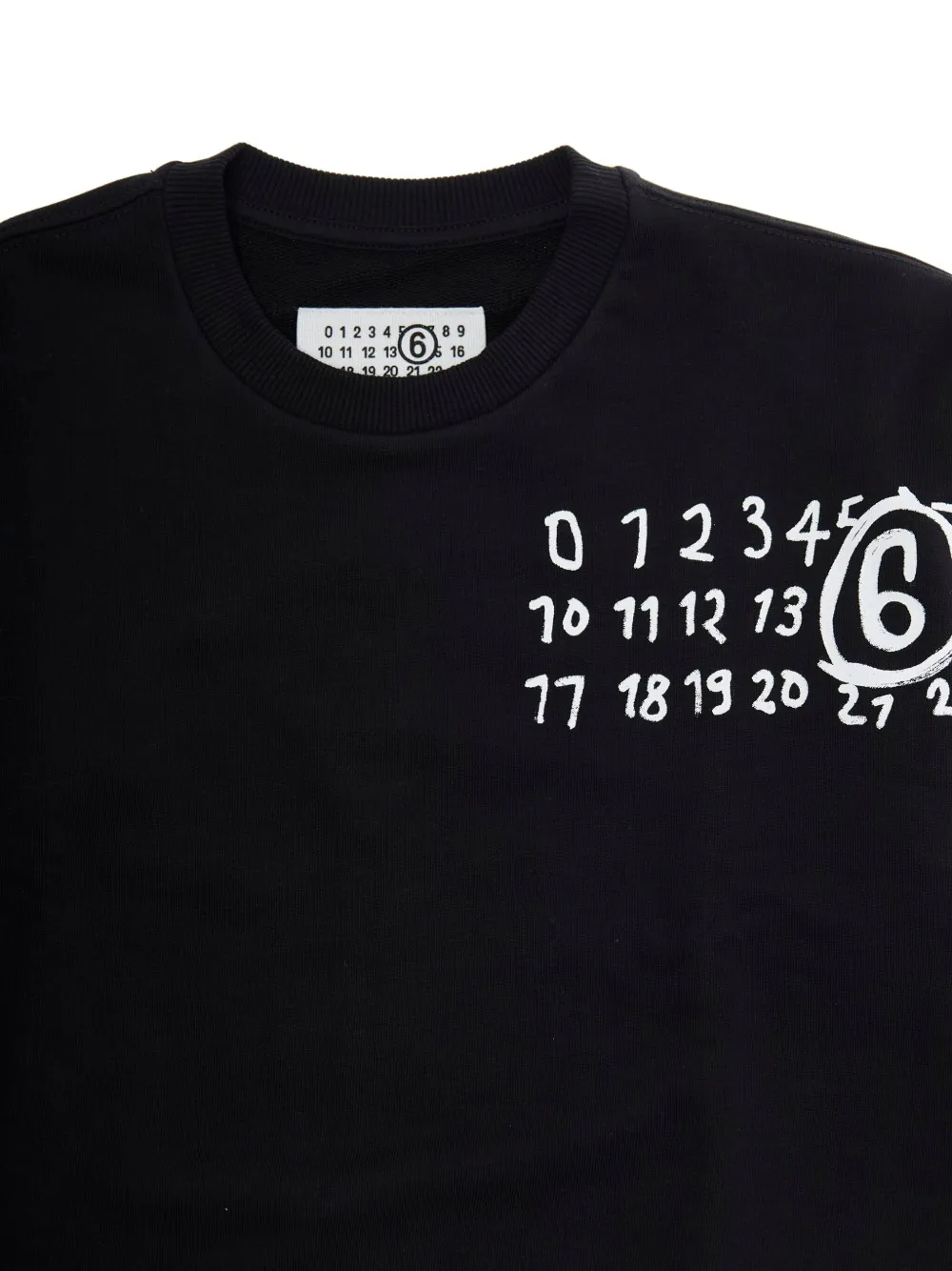 MM6 Maison Margiela Kids Sweater met print Zwart