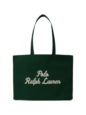 Polo Ralph Lauren Bolsa Tote Com Logo Bordado | Preto | FARFETCH BR