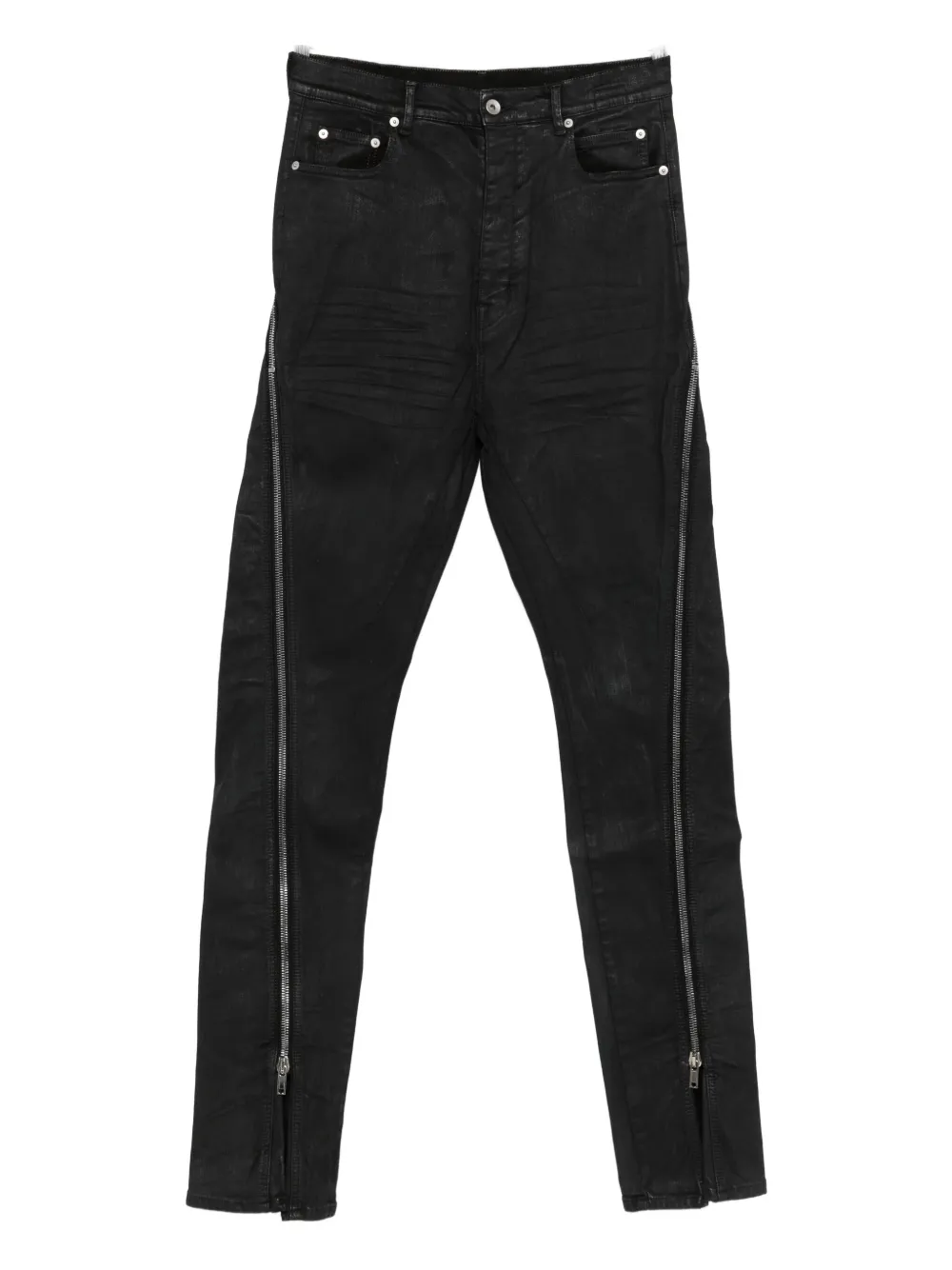 Rick Owens DRKSHDW Bolan Banana jeans met ritsdetail Zwart