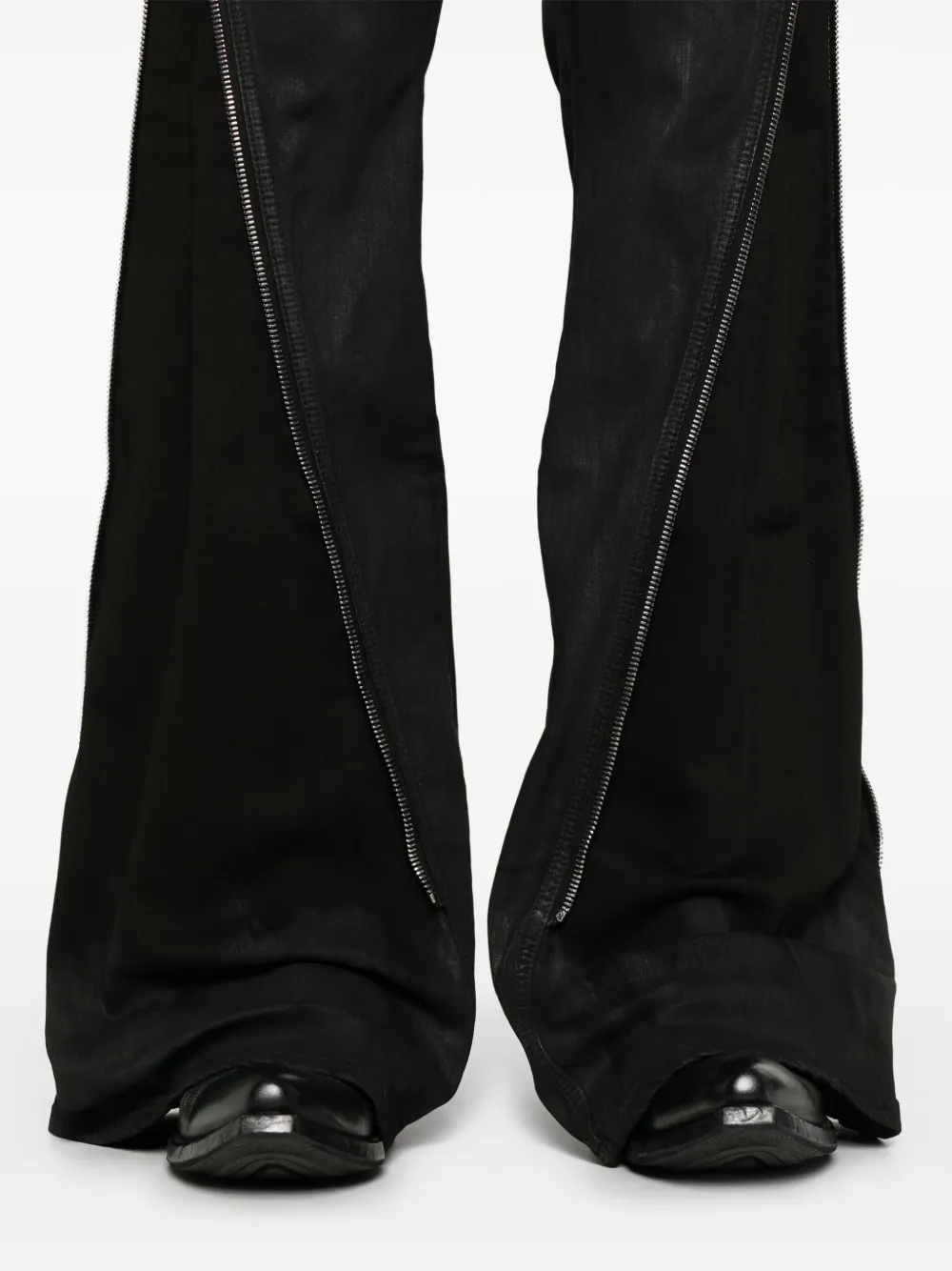 Rick Owens DRKSHDW Bolan Banana jeans met ritsdetail Zwart