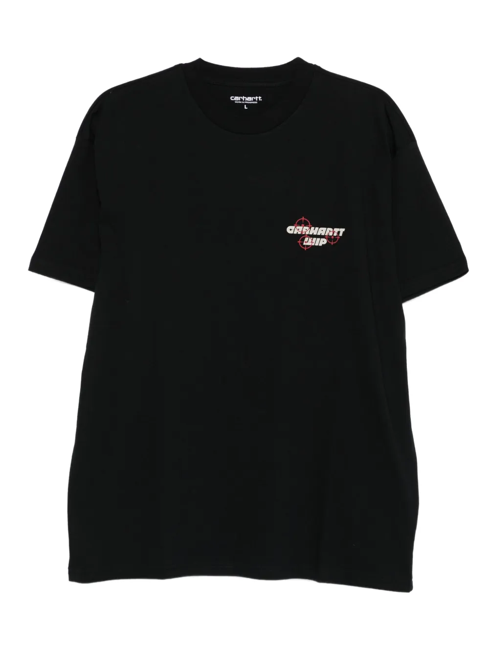 Carhartt WIP logo-print organic cotton T-shirt Zwart