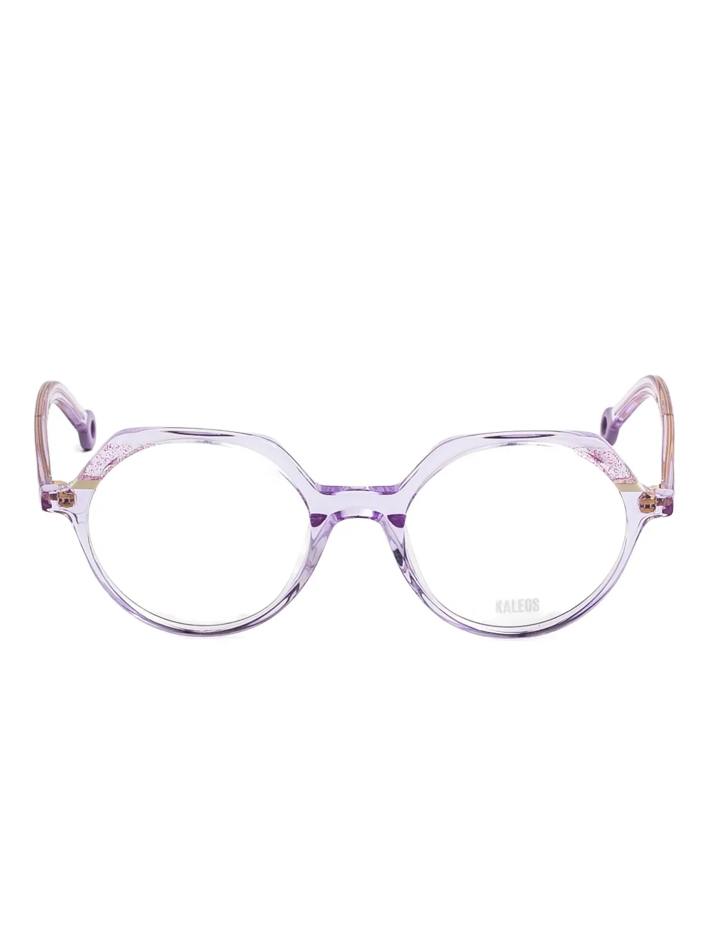 Kaleos glitter-detail round glasses | Purple | Image 1