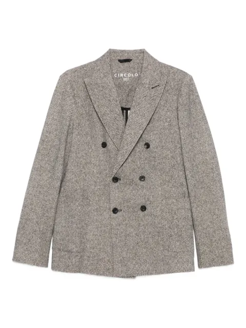 Circolo 1901 herringbone double-breasted blazer