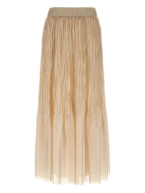 Peserico ombré-effect pleated skirt