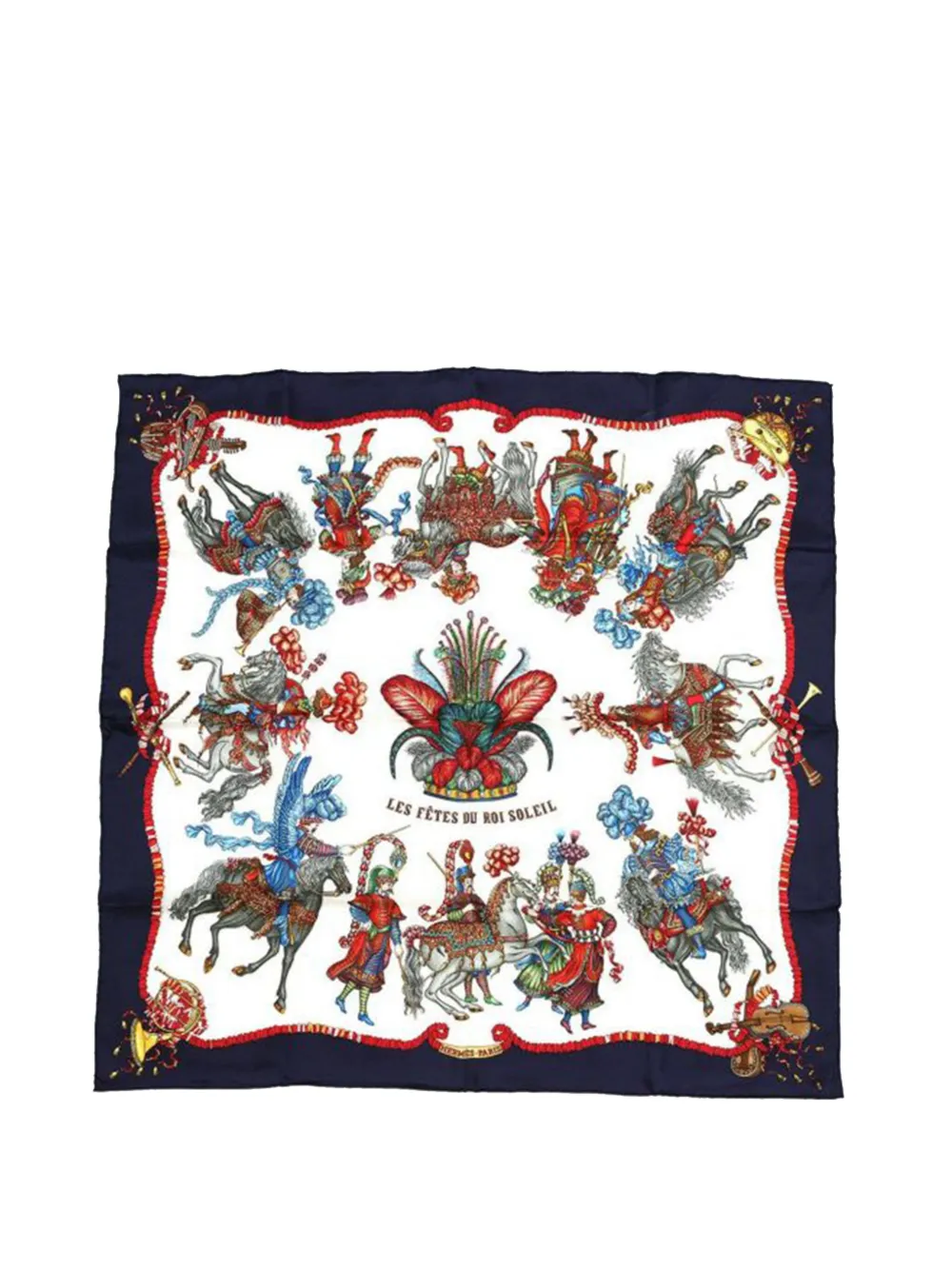 Hermès Pre-Owned 20th Century Les Fetes Du Roi Soleil Silk Scarf Hermès Pre-Owned 20th Century Les Fetes Du Roi Soleil Silk Scarf