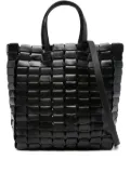 DRAGON DIFFUSION leather woven tote bag - Black