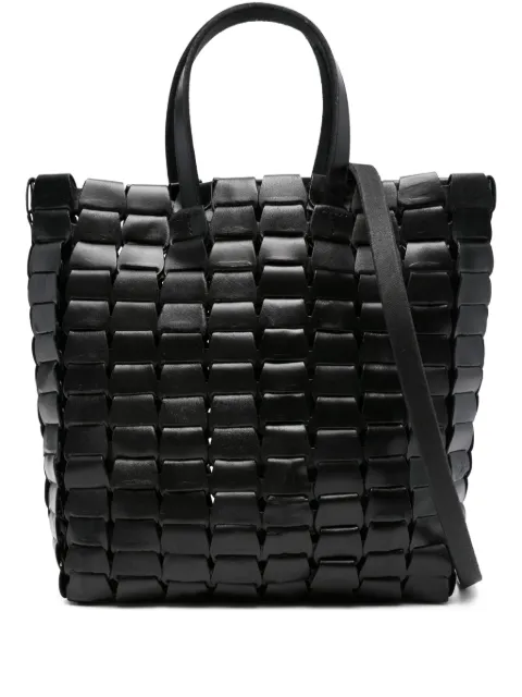 DRAGON DIFFUSION leather woven tote bag