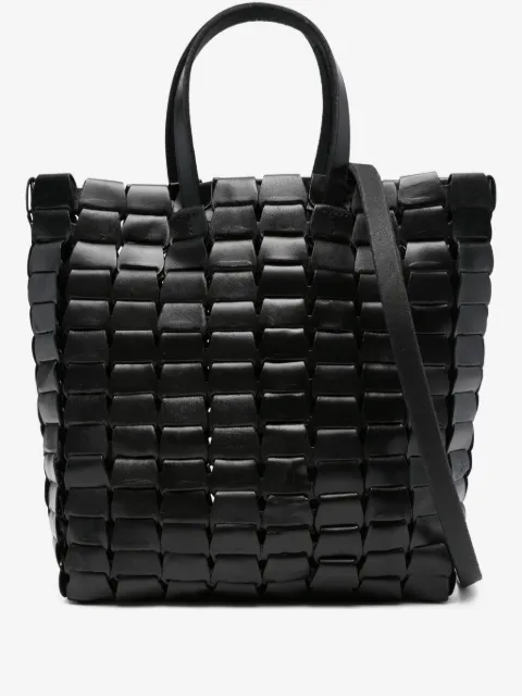 DRAGON DIFFUSION leather woven tote bag