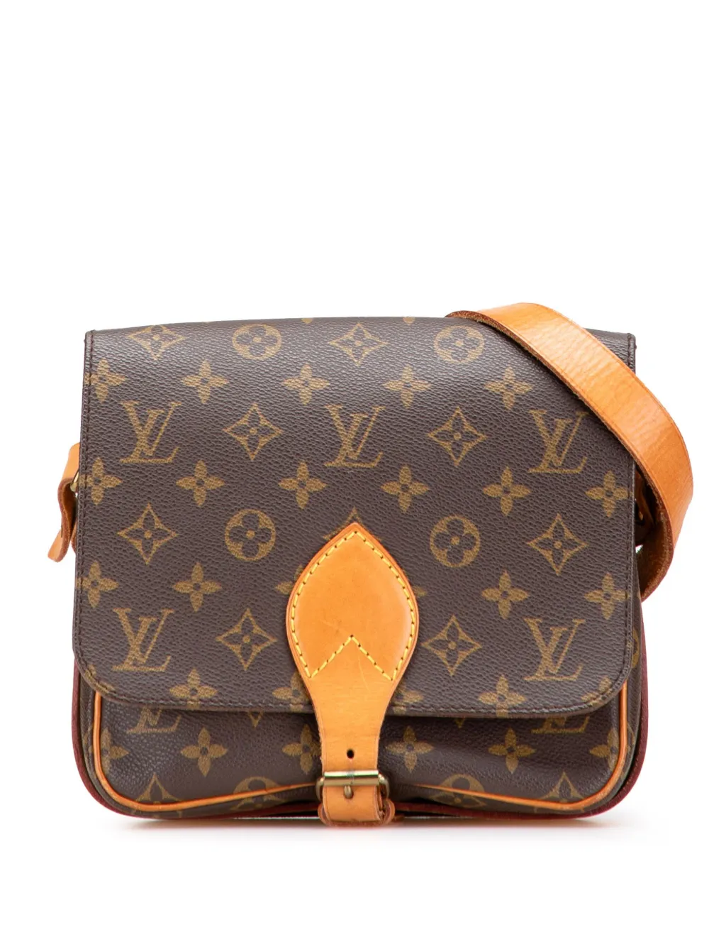 Louis Vuitton Pre-Owned Monogram Cartouchiere MM 斜挎包（1990年典藏款） | 褐色 | Image 1