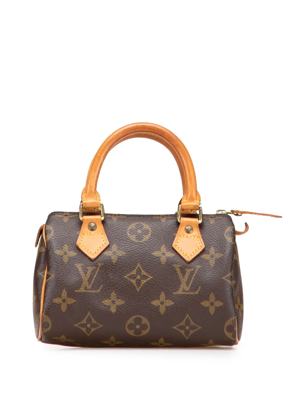 Louis Vuitton Pre-Owned 1993 モノグラム ミニ スピーディ HL サッチェルバッグ - ブラウン Louis Vuitton Pre-Owned 1993 モノグラム ミニ スピーディ HL サッチェルバッグ - ブラウン