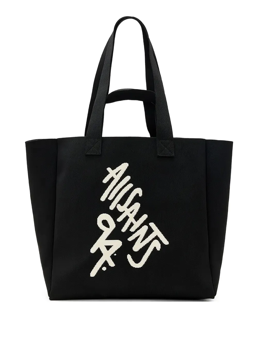 AllSaints logo tote bag Zwart