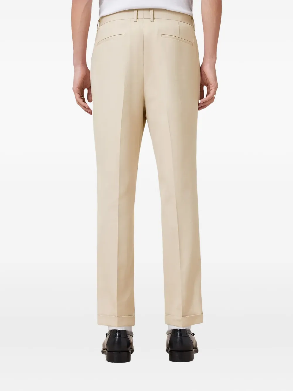 AllSaints Tallis geplooide broek Beige