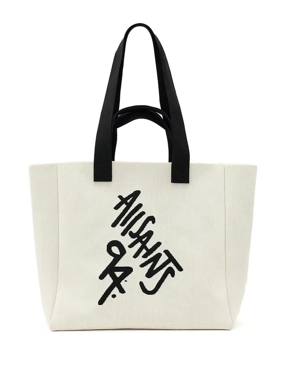 AllSaints Izzy logo tote bag Wit