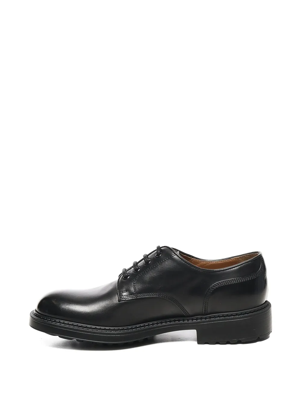 Doucal's lace-up leather derby shoes Black