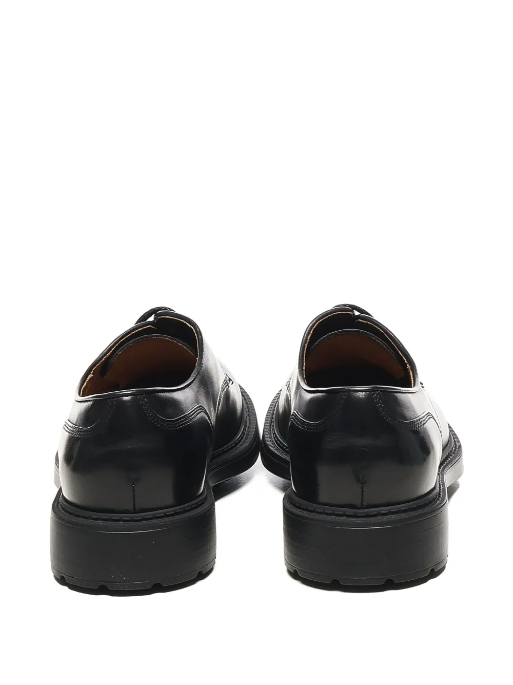 Doucal's lace-up leather derby shoes Black