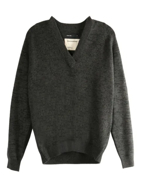 Frenckenberger V-neck mélange sweater