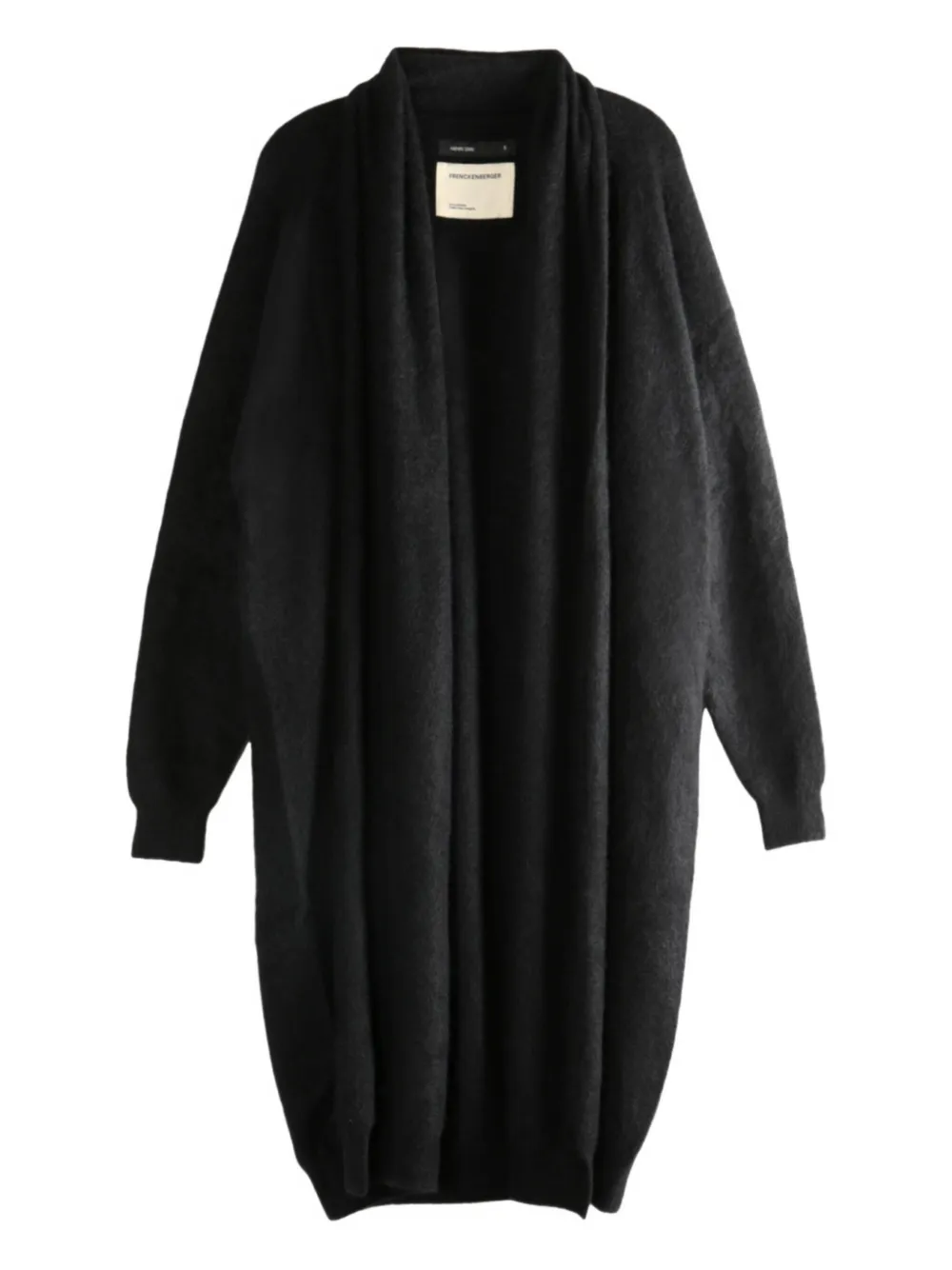 Frenckenberger shawl-collar long cardigan | Black | Image 1