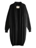 Frenckenberger shawl-collar long cardigan - Black