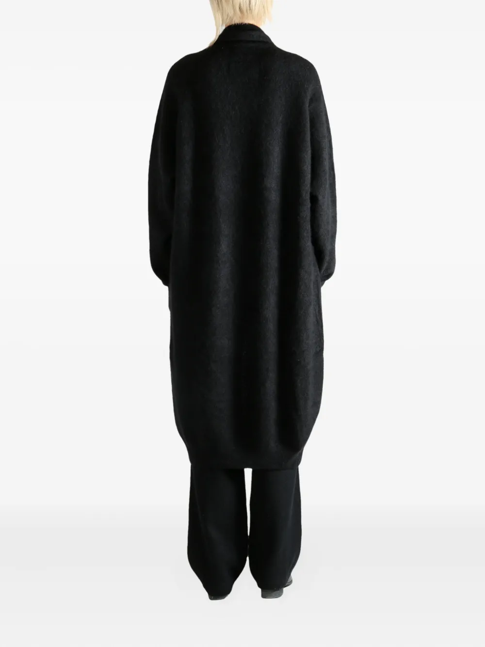 Frenckenberger shawl-collar long cardigan Zwart