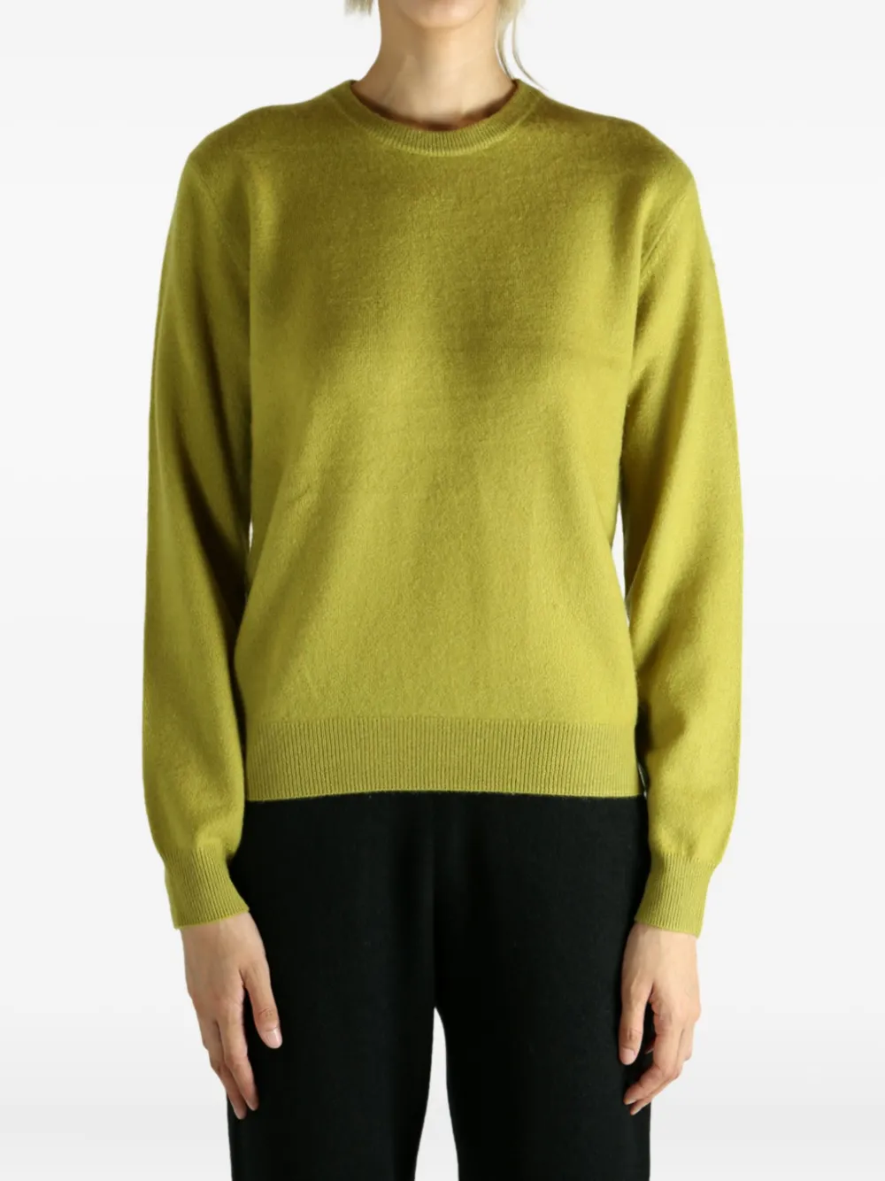 Frenckenberger Round-neck Sweater In Green