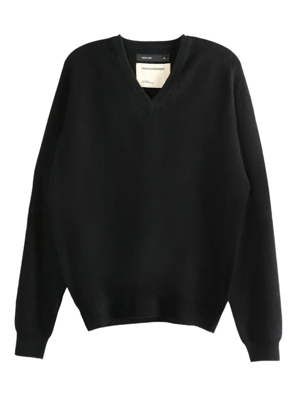 Frenckenberger V-neck cashmere sweater | Black | Image 1