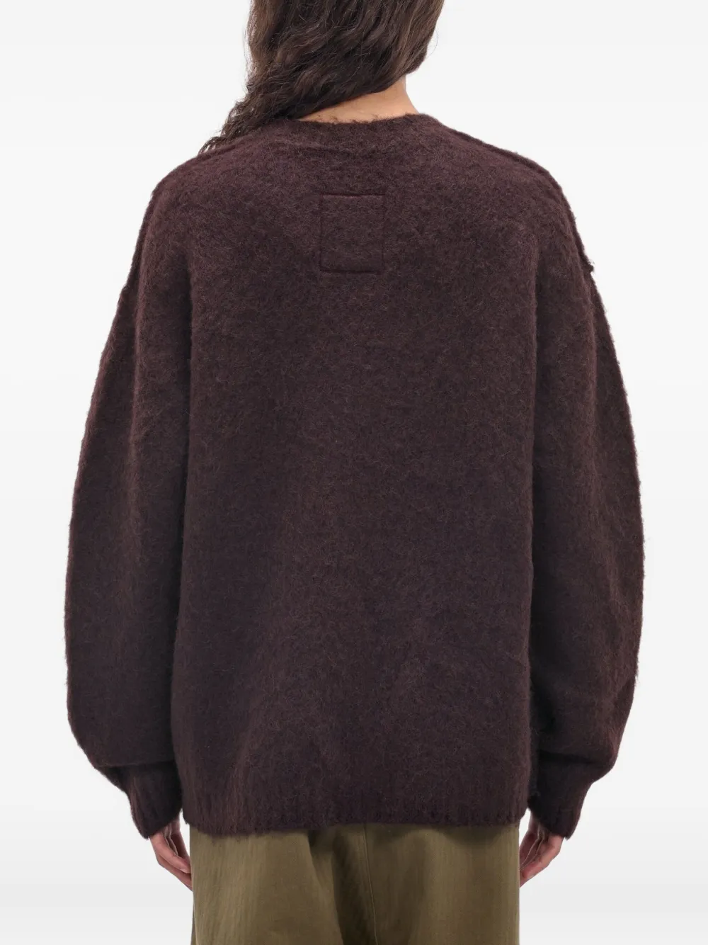 Uma Wang Alpaca Wool-blend Jumper In Brown