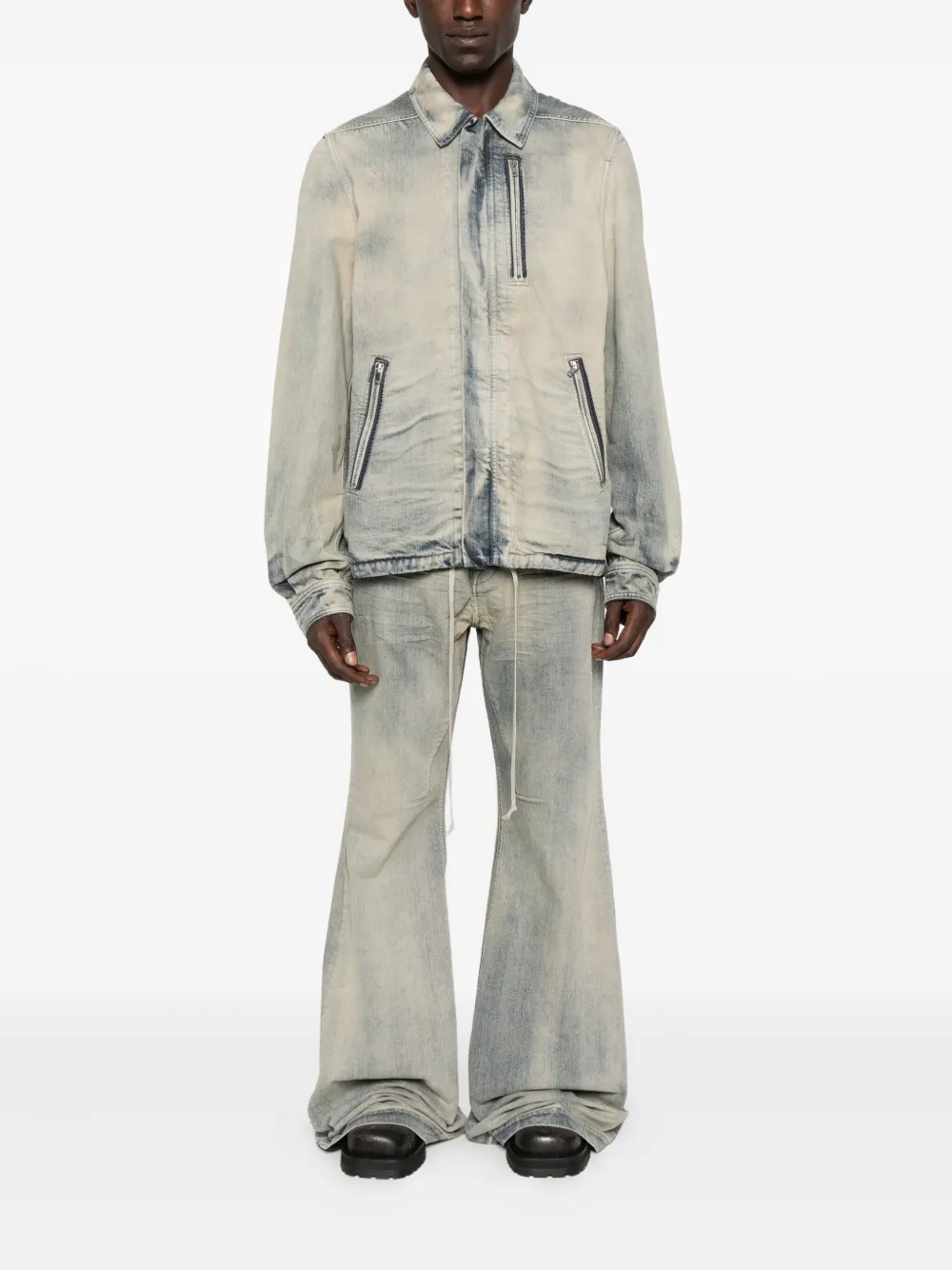Rick Owens DRKSHDW Bolan Bootcut jeans met vervaagd effect - Blauw
