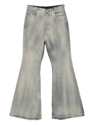 Rick Owens DRKSHDW グラデーション ワイド ジーンズ Rick Owens DRKSHDW グラデーション ジーンズ | ブラック