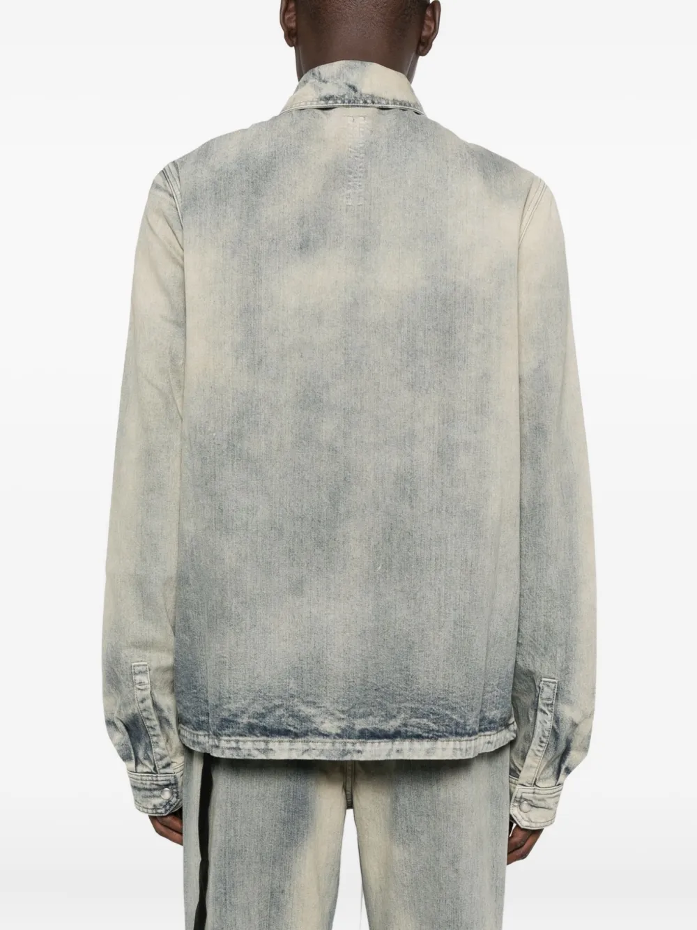Rick Owens DRKSHDW Jack met trekkoord en ritssluiting Blauw