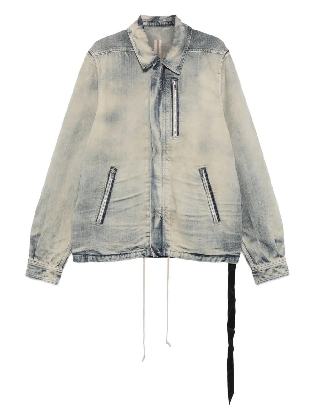 Rick Owens DRKSHDW Jack met trekkoord en ritssluiting Blauw