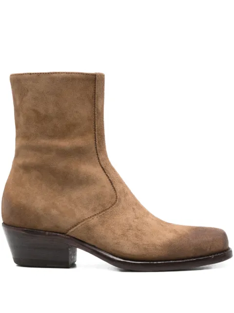 ERALDO 45mm zip-detail suede boots