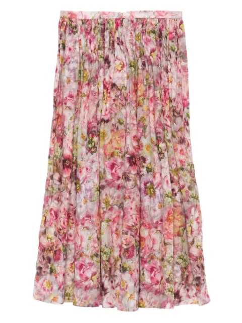Faliero Sarti floral-print pleated skirt