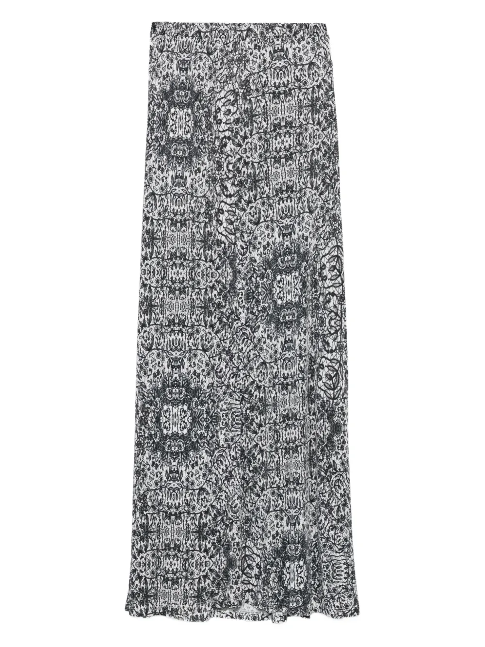 Faliero Sarti Rok met bloemenprint - Zwart