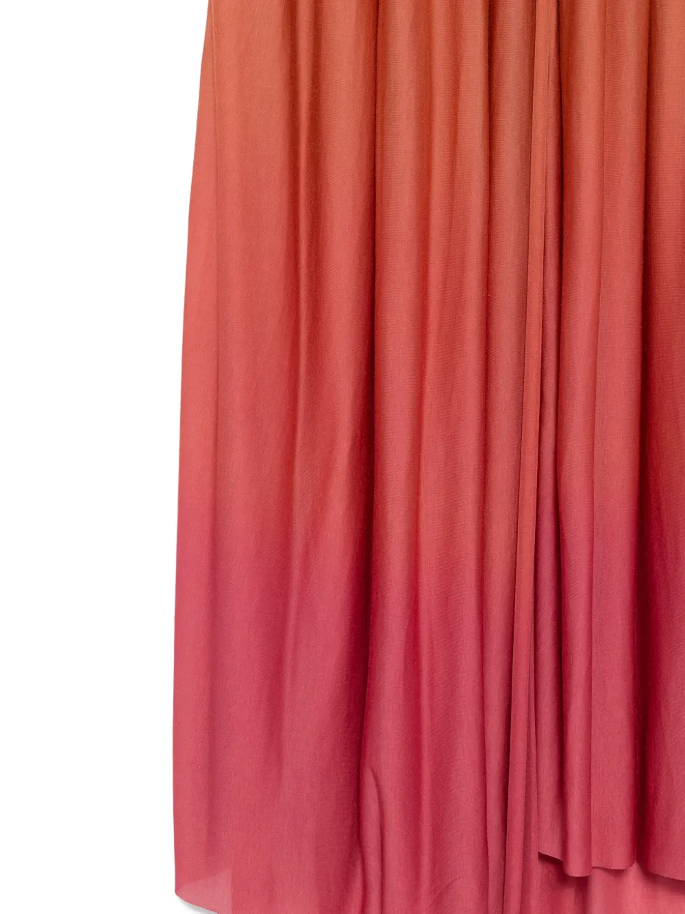 Faliero Sarti pleated ombre skirt Oranje