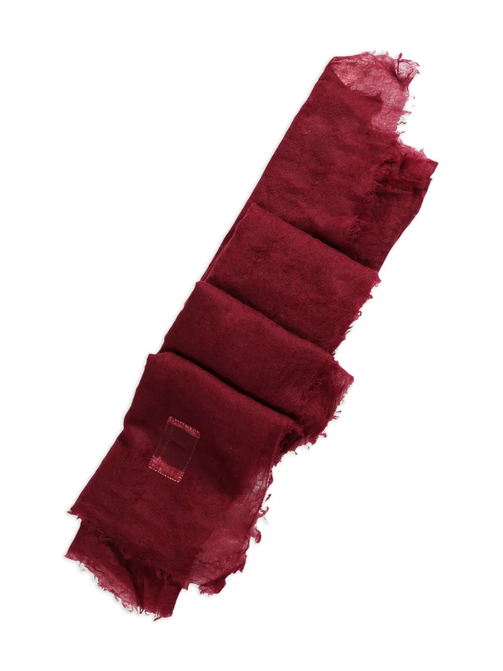 Frenckenberger frayed-edge scarf - Rood