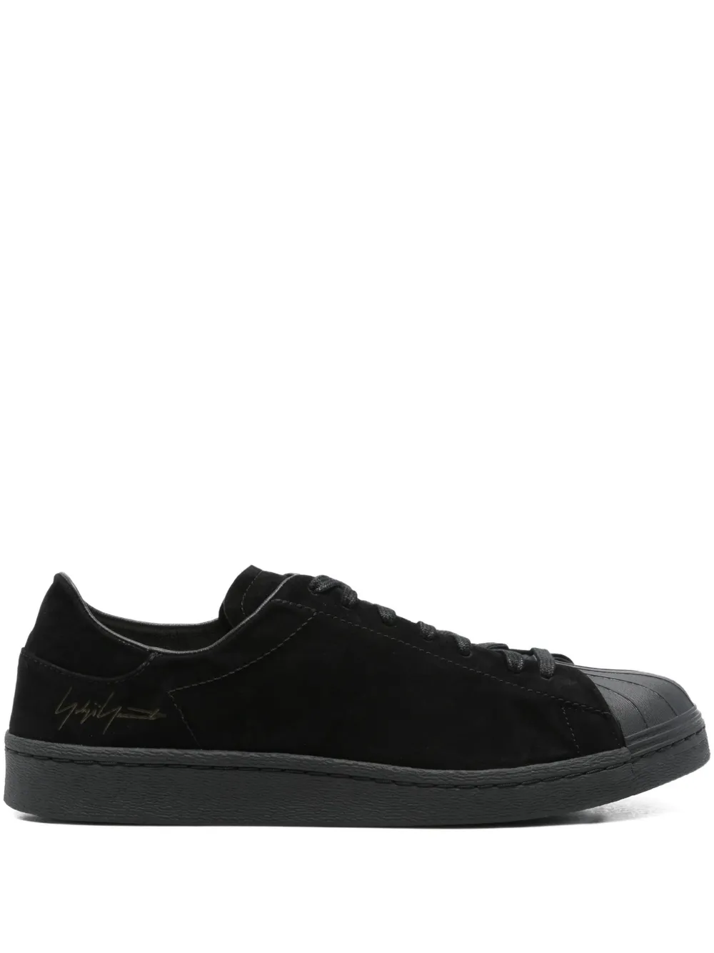 Y-3 suede leather sneakers Black