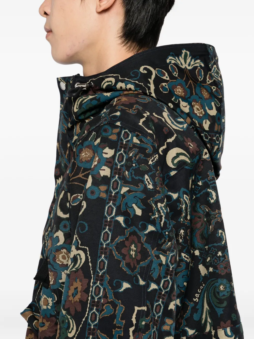 sacai Jack met print Blauw