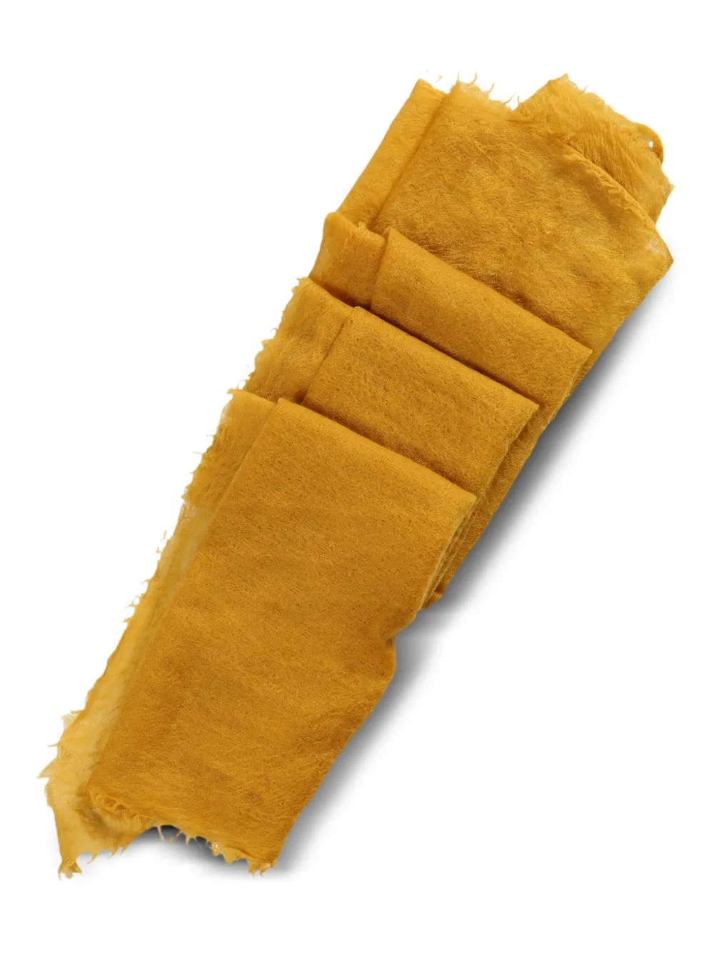 Frenckenberger raw-edge scarf - Geel